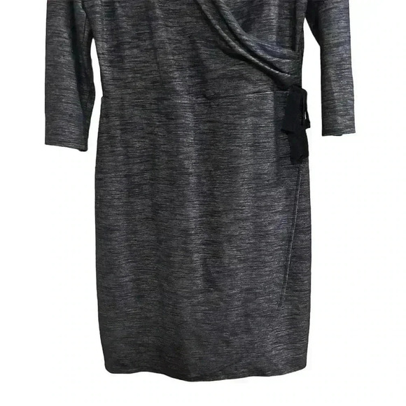 The Limited Women's Blue 3/4 Sleeve Wrap Dress Size M Knee Length - Picture 12 of 16